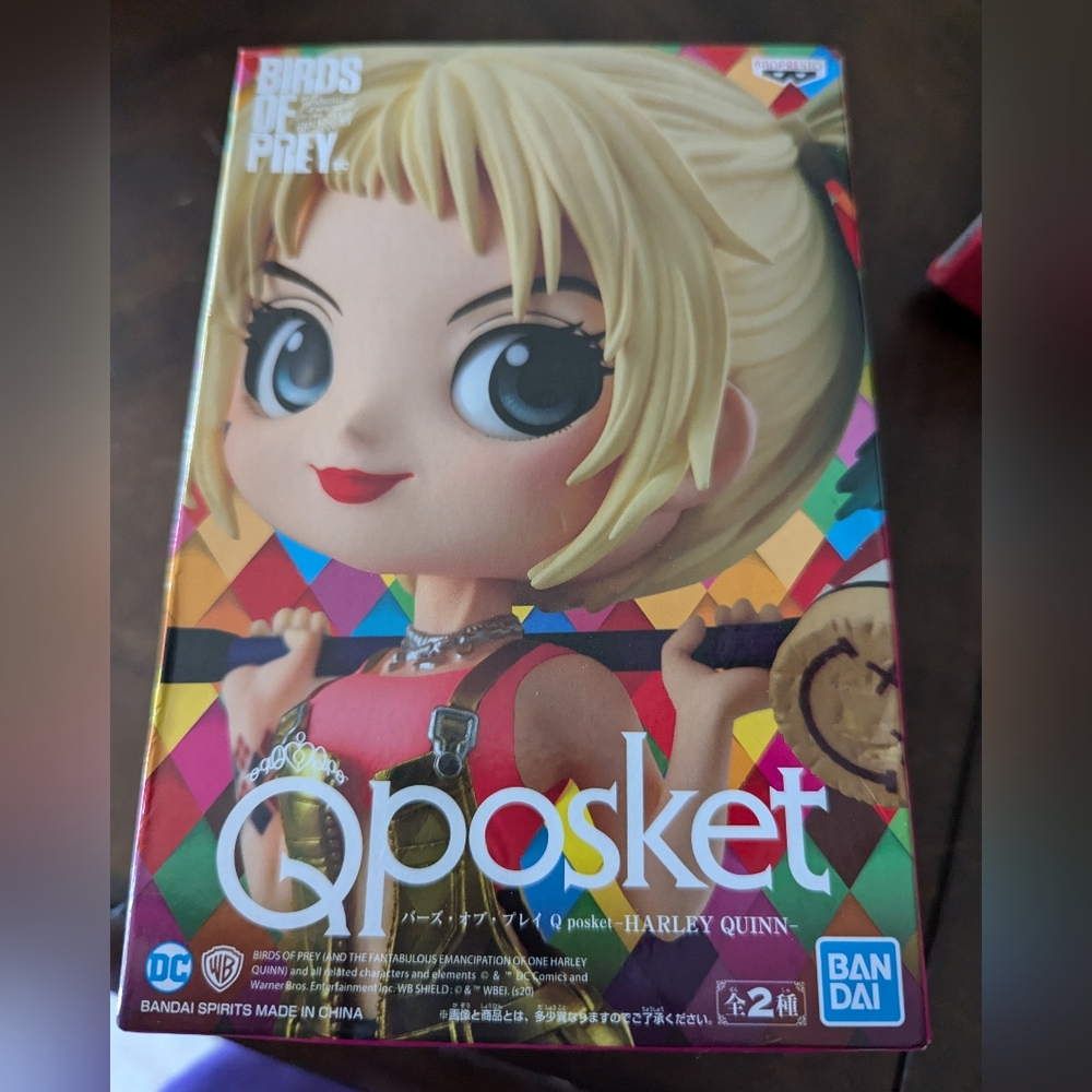 QPOSKET Harley Quinn Mini Figurine Doll Comics Statue New In Box